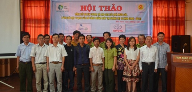 The closing workshop of the Toyota project and results of the status assessment of rattan planting models in Quang Tri in 10 years (2004-2014)